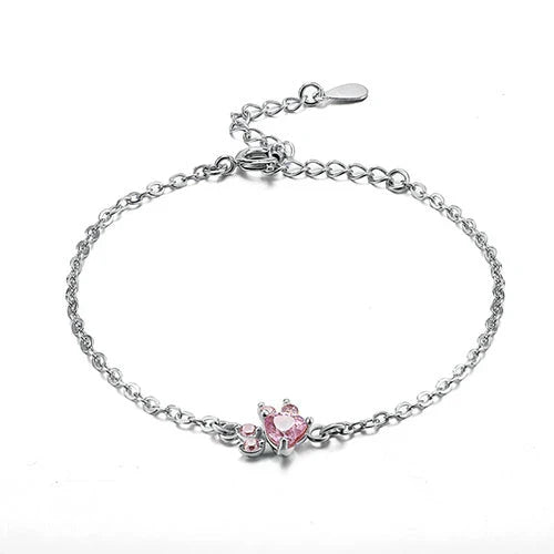 Arbour – Parure de bijoux 4 pièces avec patte et cœur en zirconia