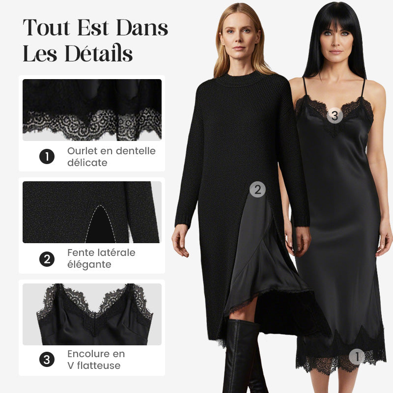 Françoise™ | Ensemble robe + pull chaud et élégant