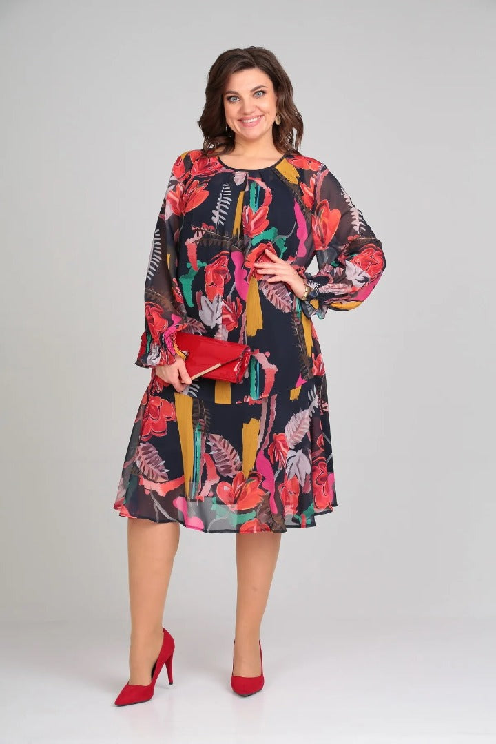 Manuelle™ | Robe florale fluide élégante féminine