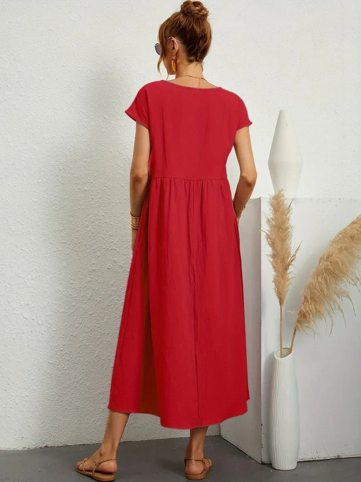 Gabrielle™ - Robe midi fluide élégance intemporelle
