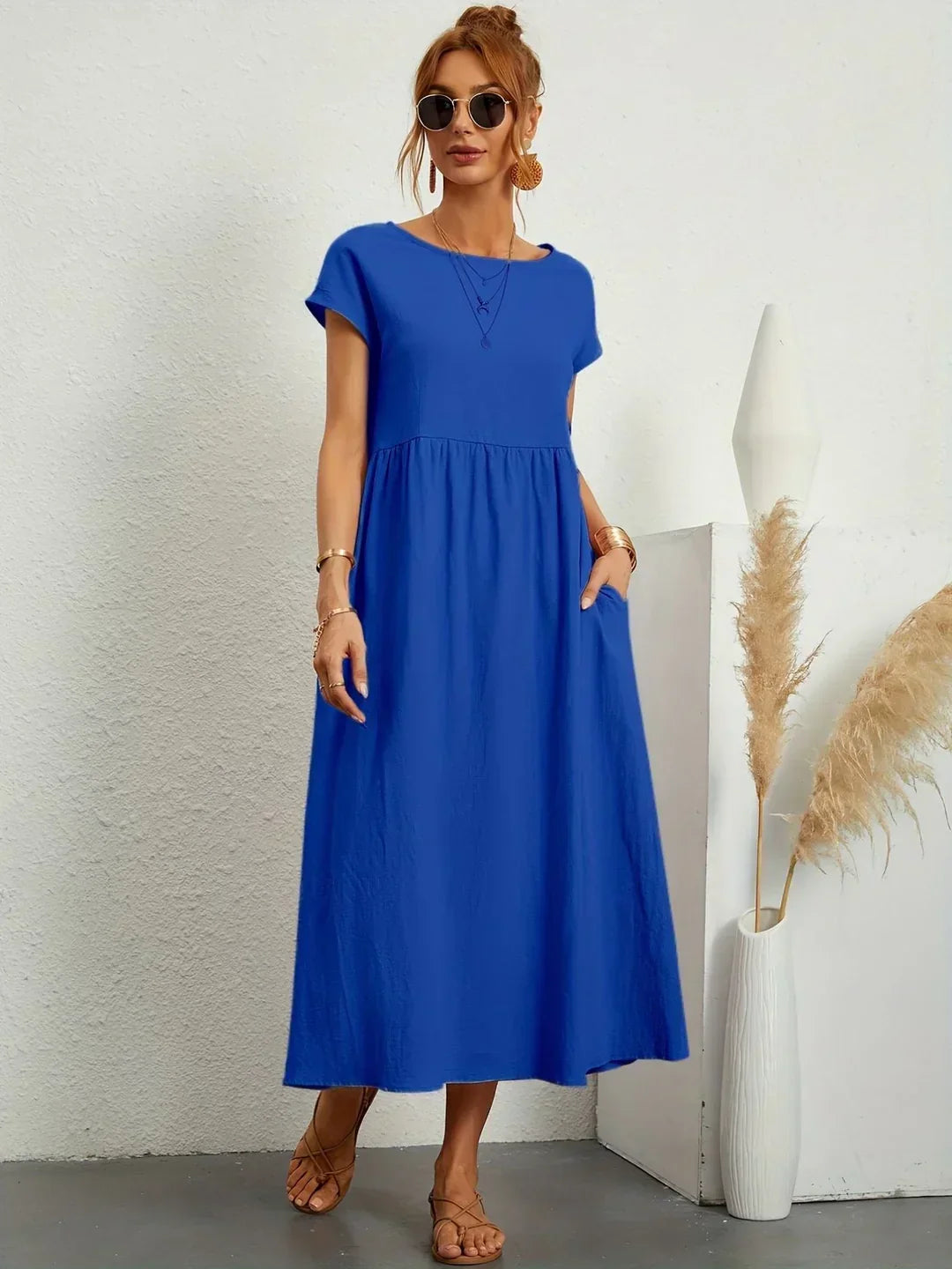 Gabrielle™ — Robe midi fluide élégance intemporelle