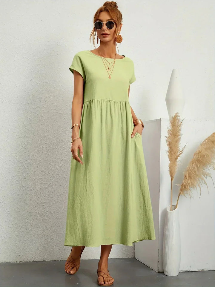 Gabrielle™ - Robe midi fluide élégance intemporelle
