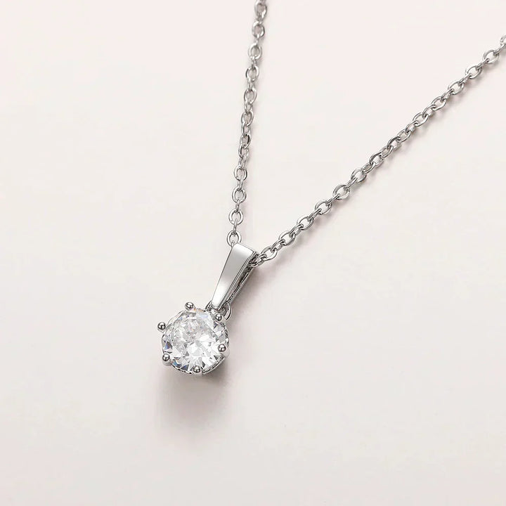 Collier Pendentif Classique en Zirconium