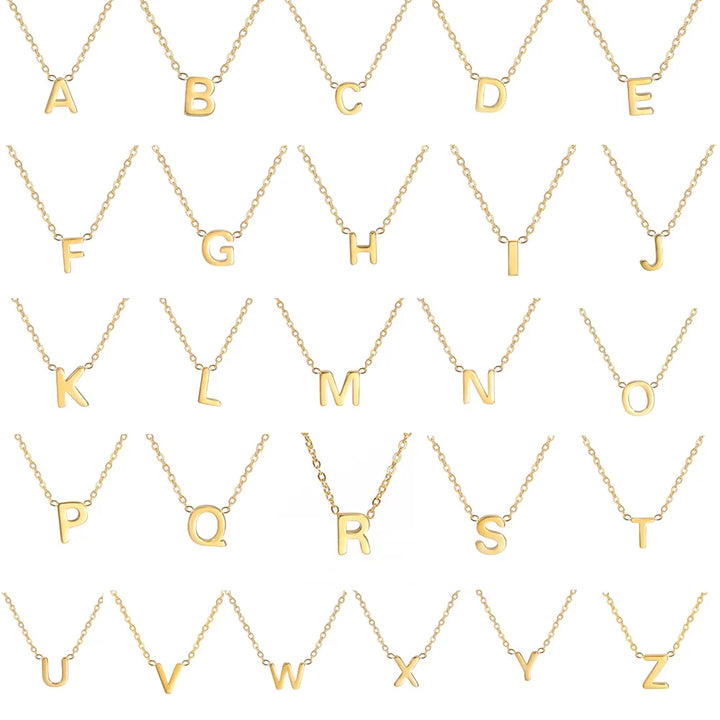 Collier Pendentif Alphabet Brillant