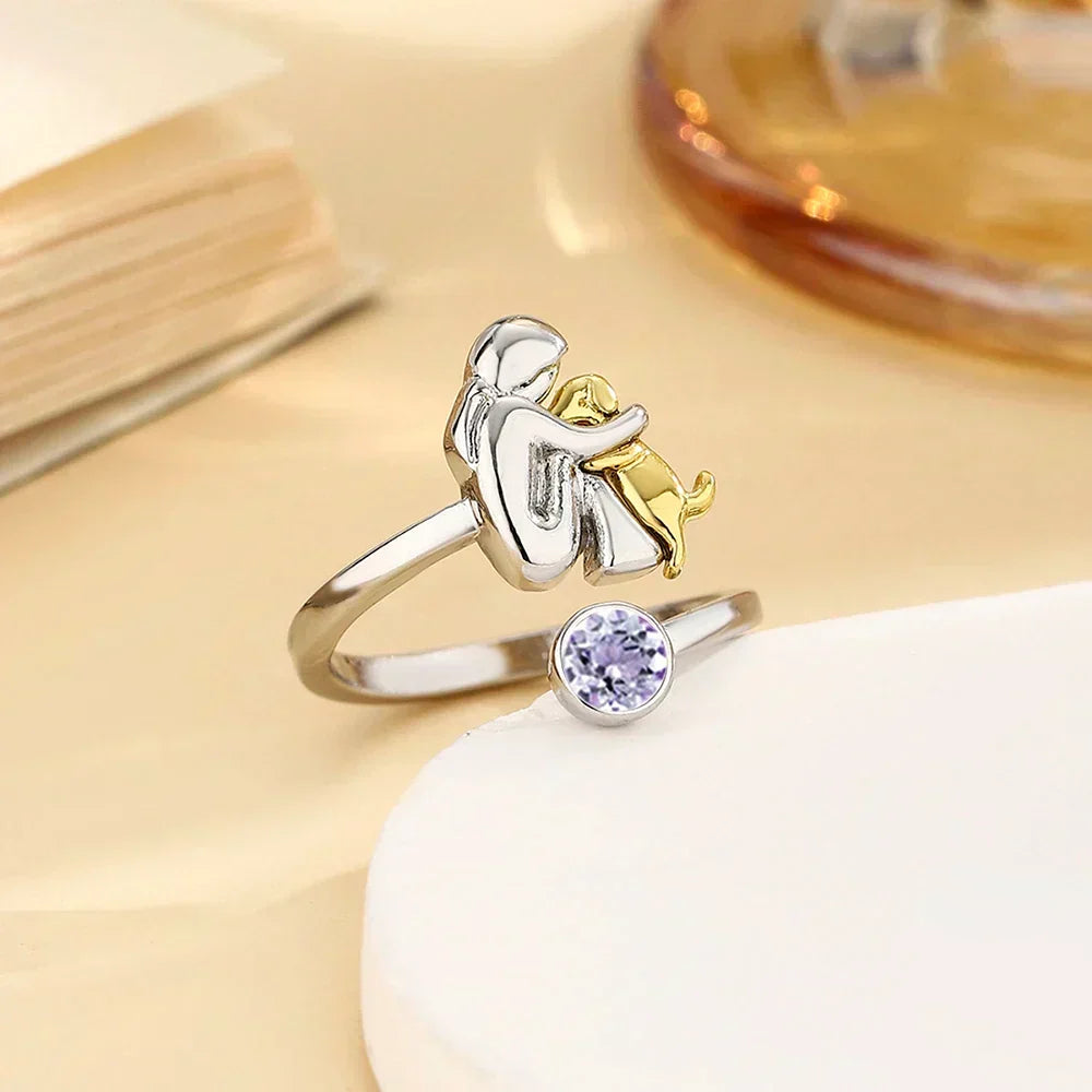 Rose™ – Bague icône chien