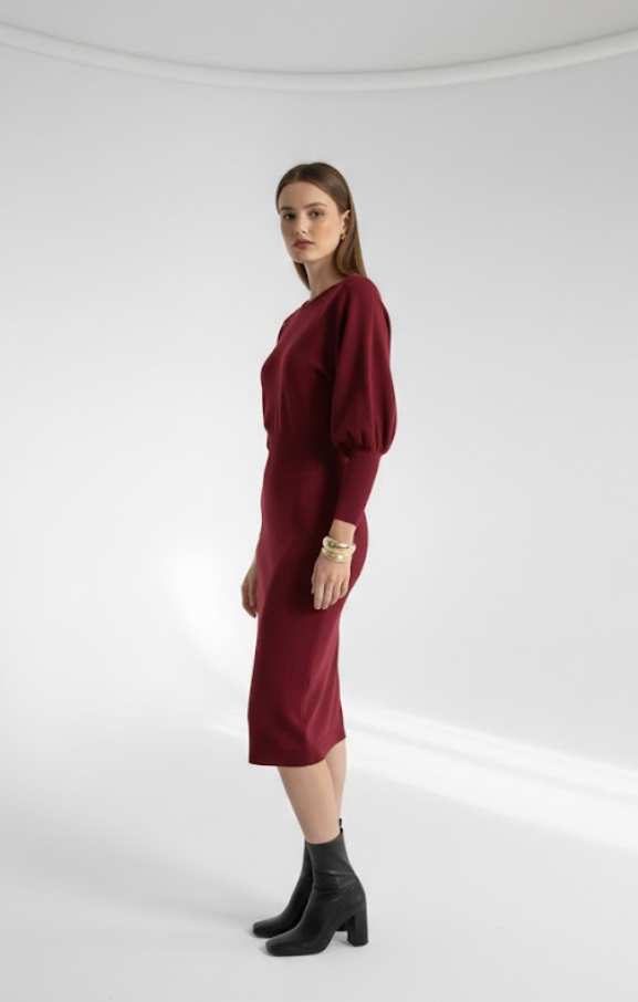 Mathilde™ — Robe midi élégante confortable intemporelle