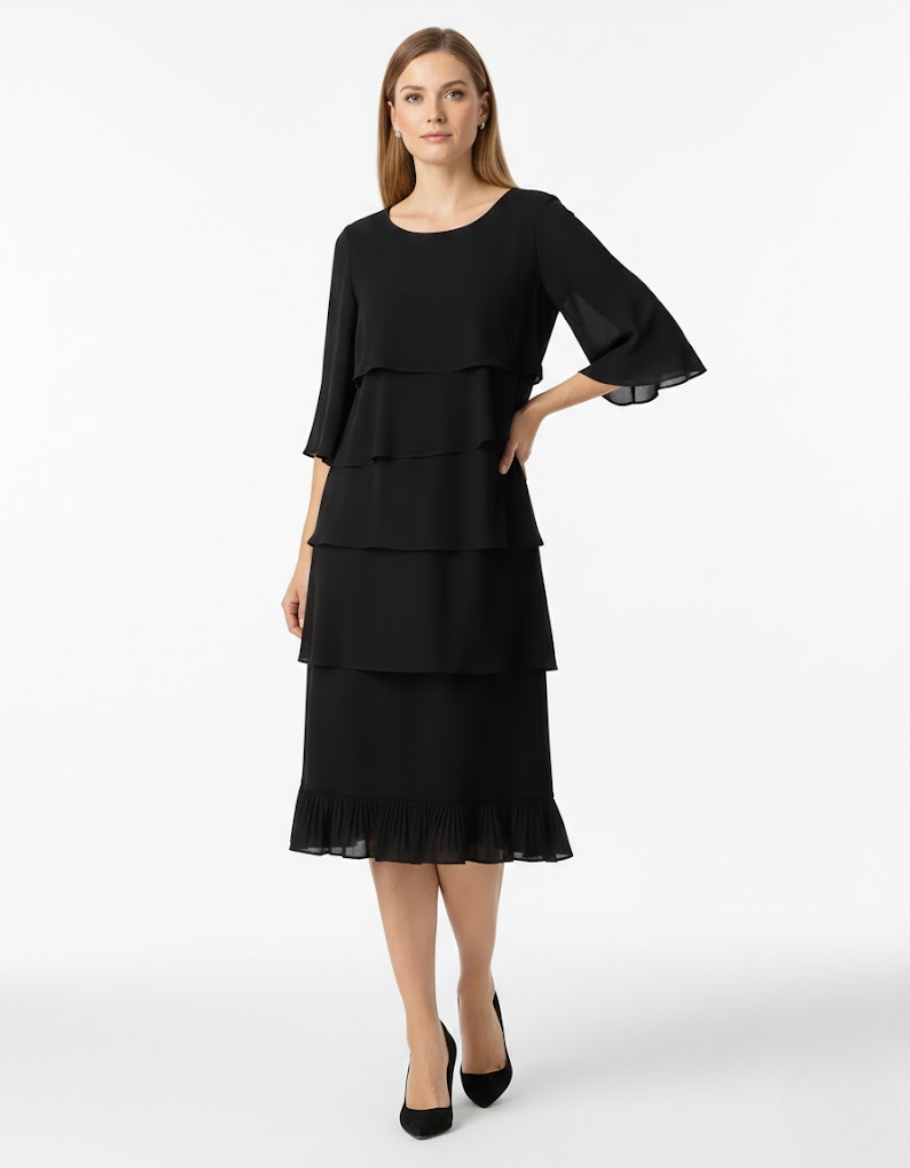 Marguerite™ — Robe midi élégante féminine confortable