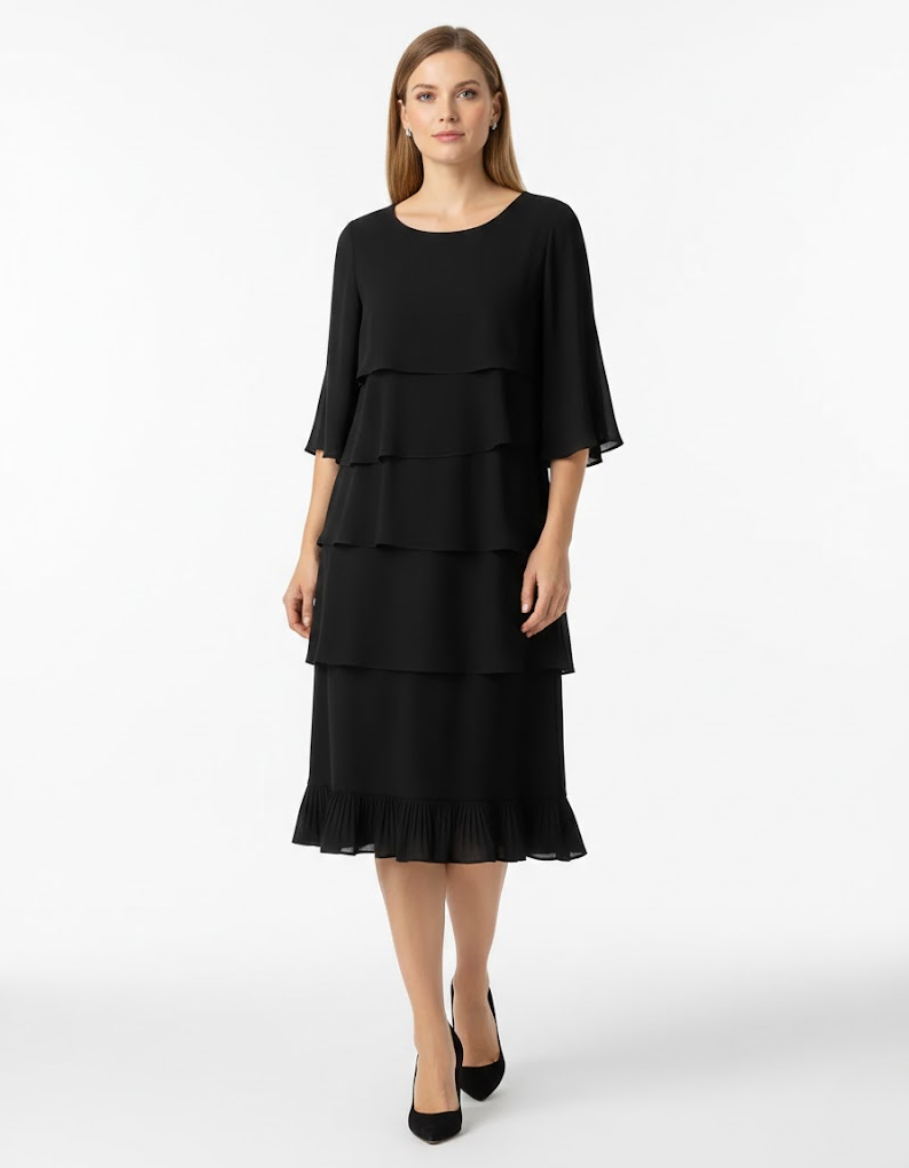 Marguerite™ — Robe midi élégante féminine confortable