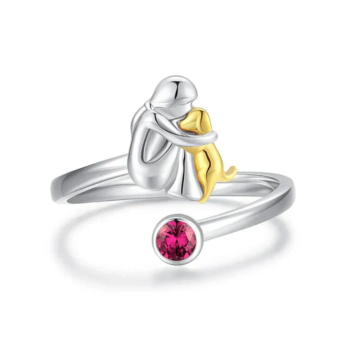 Rose™ – Bague icône chien