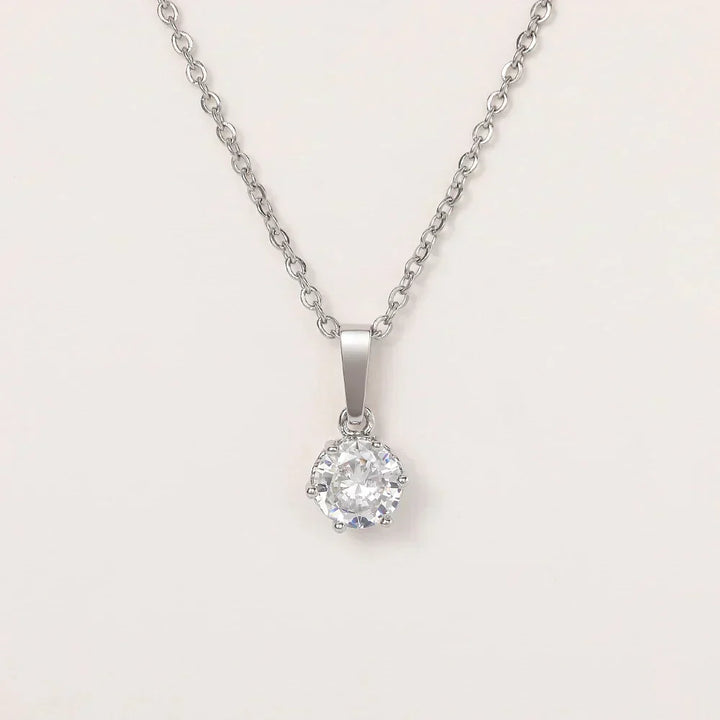 Collier Pendentif Classique en Zirconium