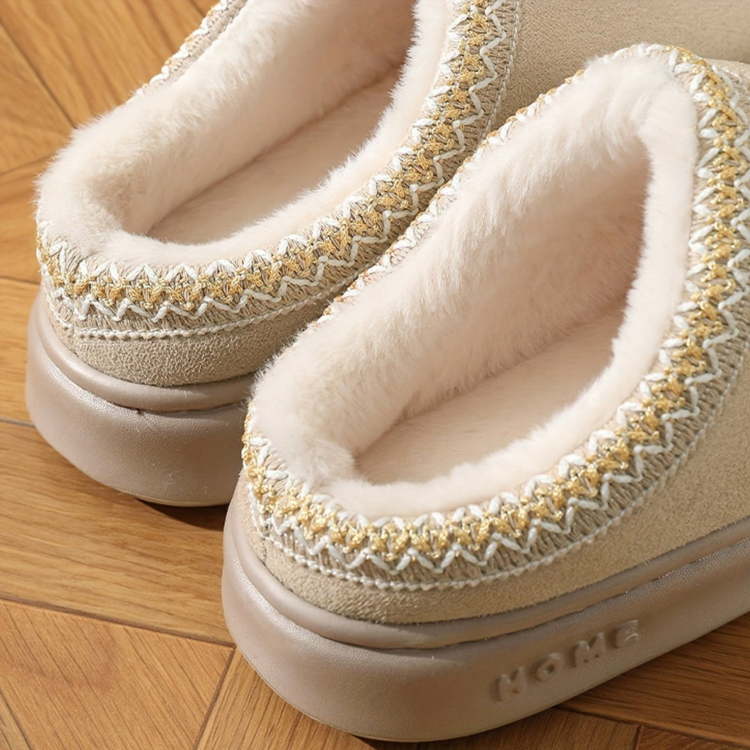 Clémence™ — Pantoufles hivernales chaudes confortables