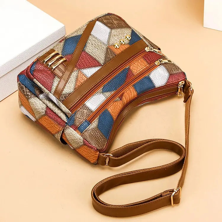 Éléonore™ — Sac bandoulière patchwork élégant intemporel