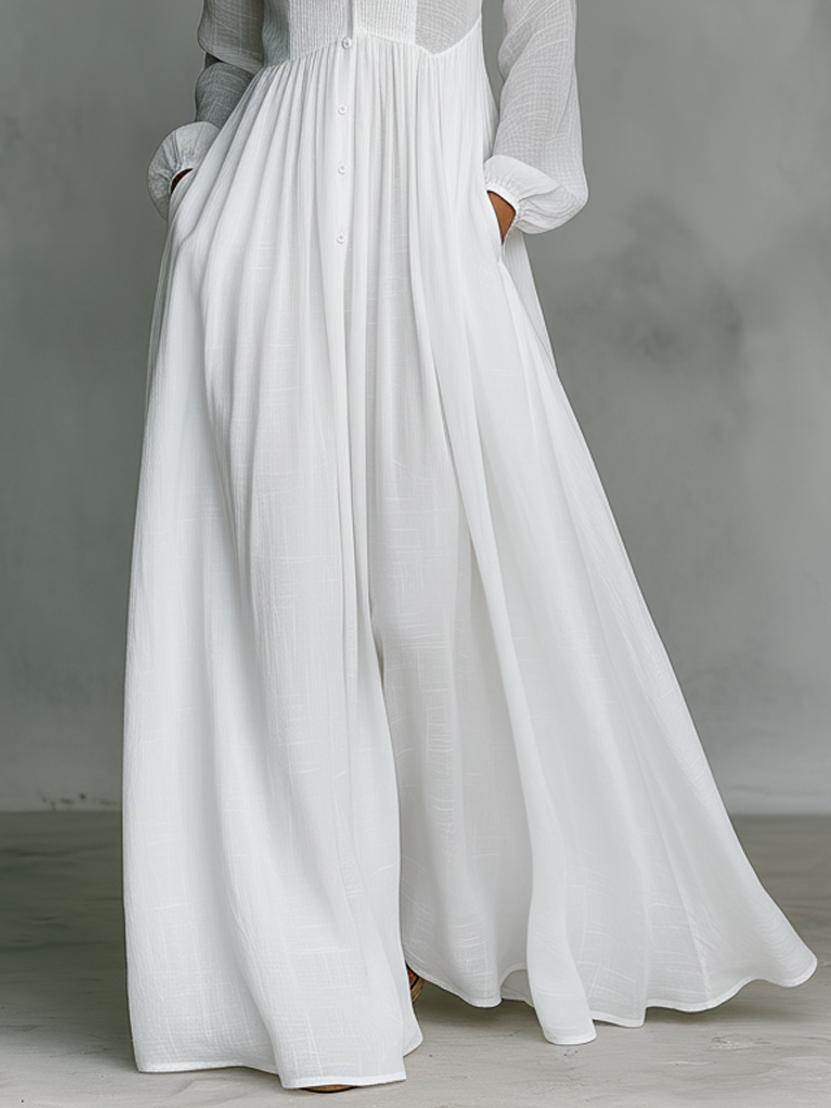 Élisa™ — Robe maxi minimaliste raffinée